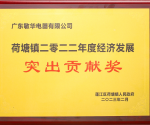 “遙耀領先”，敏華連續五年榮獲經濟發展突出貢獻獎！